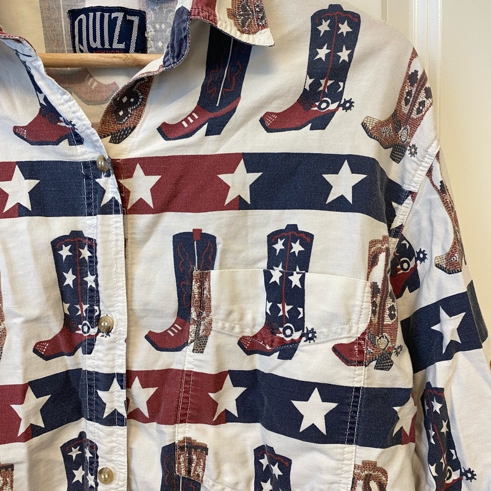 Vintage western/americana style button down shirt